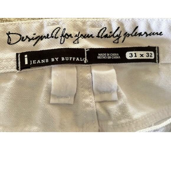 Buffalo David Bitton JJ Denim Co Spencer Slim White Distressed Jeans Men’s 31x32 - Picture 8 of 10
